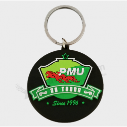 Großhandel kunststoff religiöse keychain benutzerdefinierte weichen gummi 2d weichen pvc-schlüsselring