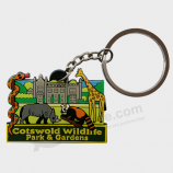 Promotional 3d rubber silicon keychain for bag pendant