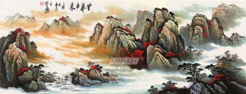B490 Landscape Painting Background Wall Decoration Ink Painting for Home Decor