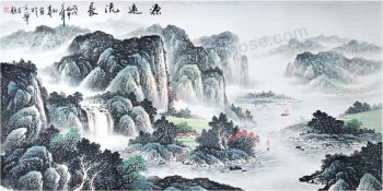 B420純粋な手はインクを塗り、家の装飾のための伝統的な中国の絵を洗う