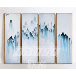 B449 Background Wall Decoration of Colored Ink Landscape Murals Home Decor