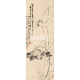 B462 High-Definition handgemalte klassische Lotus Blume Wandbild Hintergrund Wanddekoration