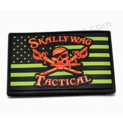 Personalisierter haltbarer waschbarer quadratischer Gummipvc-Kleidfleckenlogo