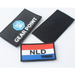 Werbeschuh/Stoff-Label-Rechteck-Gummi-Patch