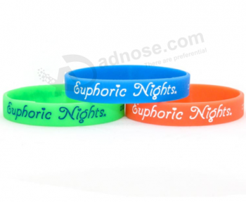 Wristband Custom Fashion glitter rubber silicone bracelet