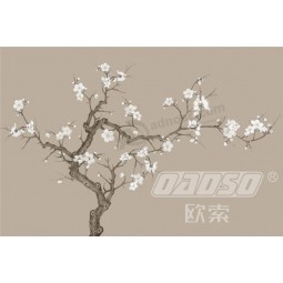 B468新しい中国スタイルの梅の花ベッドの頭の壁の壁の装飾