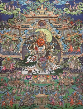 D004 Tang Ka Buddha Decorative Painting Wall Art Printing