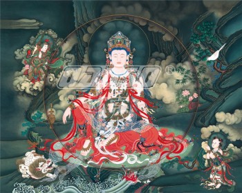 D005 A Buddism Godness Guanyin Decorative Ink Painting Wall Art Printing
