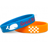 DIY silicone wristband custom silicone debossed bracelet