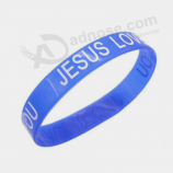 Fashion printing ruber band silicone bracelet wristband