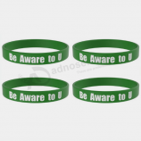 OEM Silikon Armband gedruckt Silikon Armbänder Großhandel