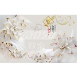 E011 jade snijwerk bloemen achtergrond muurdecoratie muurschildering