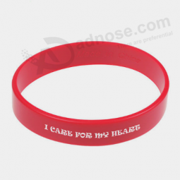 Pulseiras de silicone personalizado Europa promocional atacado