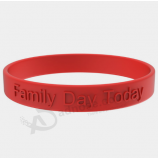 Cheap wholesale custom silicone wristband bracelet for festival