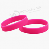 Colorful blank bracelet europe custom silicone blank wristbands