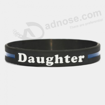 Personalized rubber bracelet custom silicone souvenir wristband