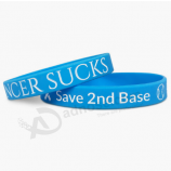 Sport team logo wristband custom silicone bracelets no minimum