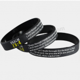 Large size rubber wrist band advertising silicone wristband