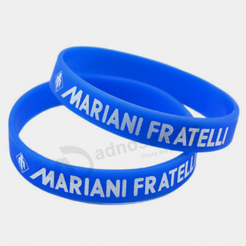 European style printing custom silicone rubber bracelets