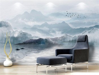 B517 Artistic Conception Ink Painting Landscape Painting for Living Room