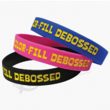 Debossed silicone wristband bulk wholesale silicone wristband