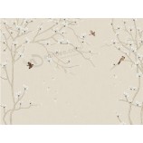 B547 yulan magnolia bloem achtergrond schilderij inkt schilderij decoratieve muurschildering