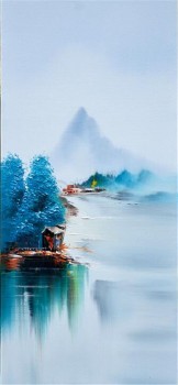 C129 Abstract Landscape Painting Oil Painting Wall Art Home Decor