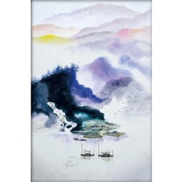 C131 paysage à la volée peinture à l'huile mur fond décoration décoration