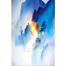 C132 haute définition paysage peinture à l'huile porche fond décoration murale