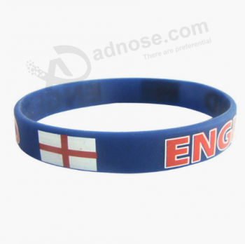 Promational custom sports team silicone wristband wholesale