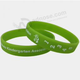 Promoción regalos ajustable eco amigable logotipo personalizado pulsera