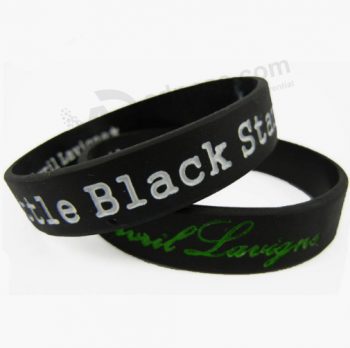 Hot sale silicone wrist bands custom rubber wristband