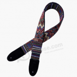 Yarn-dyed Fancy Fabric Guitar Strap For Bass Electric Acoustic Guitars