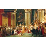 C139 napoleon kroning ceremonie olieverfschilderij achtergrond wanddecoratie kunst aan de muur afdrukken