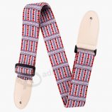 Großhandel Echtleder PU Leder endet Polyester reine Baumwolle Gitarrengurte