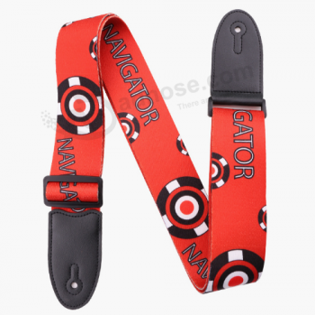 Factory direct sales polyester transfer printed guitar strap