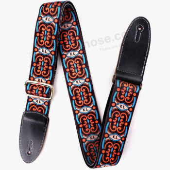 Fashionable jacquard woven acoustic electric guitar bass straps