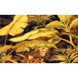 F018 Zuidoost-Azië stijl bananenblad achtergrondmuur decoratieve muurschildering