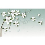 F020 moderne jasmijnbloesem achtergrond decoratief schilderen kunst aan de muur afdrukken