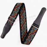 Cinturino per chitarra design di gusto personale in cotone jacquard di prezzo franco fabbrica