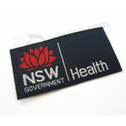 Custom manufactory center fold woven garment labels