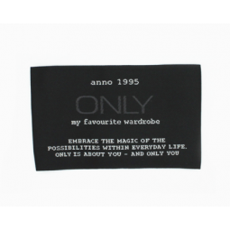 100% polyester wash care label for garment