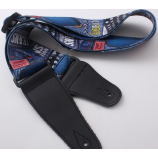 Lederen einde polyester gitaar riem op maat fabrikant