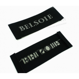 Custom end fold polyester woven labels for T-shirt