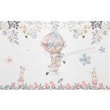 A264 Little White Rabbit Cartoon Painting Background Wall Decorative Ink Painting