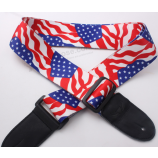 Wide Personality Guitar Strap with Leather Ends