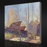 нет.F069 alfred sisley-мельницы moret, мороз, вечерний эффект, 1888 живопись маслом декоративная живопись