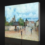 Nee.F046 alfred sisley-Meer t-Sur-Loing, de regen, 1887-88 olieverfschilderij achtergrond muur decoratief schilderen
