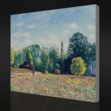 нет.F036 alfred sisley-краю леса, 1895 масляной живописи фоне стены декоративной живописи