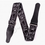 PU Leather End Acoustic Guitar Strap with Metal Buckle